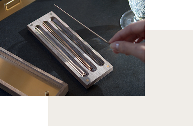 その日の気分に合わせてお香を選び